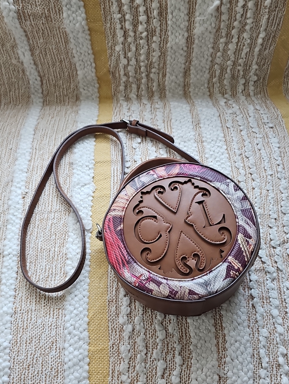 Christian Lacroix Nora Canteen Round Crossbody Bag